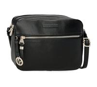 Pepe Jeans Elia Bandolera Dos Compartimentos Negro 24X16X9 cms Piel sintética by Joumma Bags