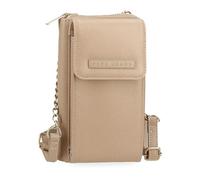 Pepe Jeans Elia Bandolera Portamóvil Beige 11x20x4 cms Piel sintética by Joumma Bags