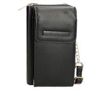 Pepe Jeans Elia Bandolera Portamóvil Negro 11x20x4 cms Piel sintética by Joumma Bags