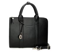 Pepe Jeans Elia Bolso para Portátil Negro 33x24x2,5 cms Piel sintética by Joumma Bags