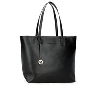 Pepe Jeans Elia Bolso Tote Portátil 15,6 Pulgadas Negro 34X32X14 cms Piel sintética by Joumma Bags