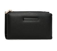 Pepe Jeans Elia Cartera con Tarjetero Negro 17x10x2 cms Piel sintética by Joumma Bags