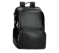 Pepe Jeans Elia Mochila para Portátil Negro 30x40x13 cms Piel sintética 15,6L by Joumma Bags