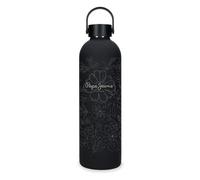 Pepe Jeans Eloise Botella de Acero Inoxidable Negro 7x26,5x7 cms Acero Inoxidable by Joumma Bags
