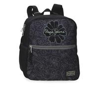 Pepe Jeans Eloise Mochila de Paseo Negro 24x28x10 cm Poliéster 6,72L by Joumma Bags