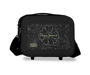 Pepe Jeans Eloise Nececer Adaptable Negro 25x21x15 cm Rígido ABS 7,8L 0,8 kgs by Joumma Bags
