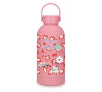 Pepe Jeans Evelyn Botella de Acero Inoxidable Rosa 6,5x18,5x6,5 cms Acero Inoxidable by Joumma Bags