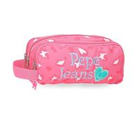 Pepe Jeans Evelyn Estuche Triple Rosa 22x10x9 cm Poliéster by Joumma Bags