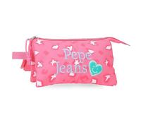 Pepe Jeans Evelyn Estuche Triple Rosa 22x12x5 cm Poliéster by Joumma Bags