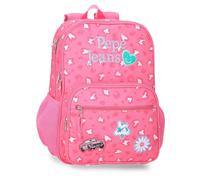 Pepe Jeans Evelyn Mochila Adaptable a Carro Portátil 15,6 Pulgadas Rosa 30x40x12 cm Poliéster 14,4L by Joumma Bags