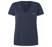 Pepe Jeans Fiore V Neck Camiseta, Azul (Washed Navy Blue), XS para Mujer