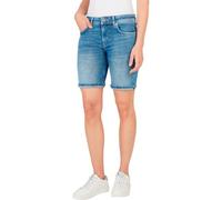 Pepe Jeans Fitted Short MW Pantalones Cortos, Azul (Denim-Ic1), 28W para Mujer
