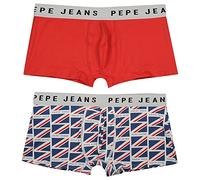 Pepe Jeans Flag Tk 2P Trunks, Azul (Dulwich Blue), S (Pack de 2) para Hombre