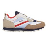 Pepe Jeans Foster Print B Tenis para Niños, Blanco (Off White), 13.5