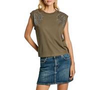 Pepe Jeans Freija Camiseta, Verde (Leaf Green), M para Mujer