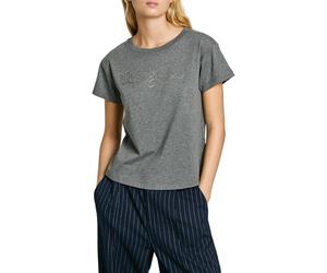 Pepe Jeans Gaia Camiseta, Gris (Dark Grey Marl), L para Mujer