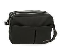 Pepe Jeans Gala Bandolera Dos Compartimentos Negro 24x16x9 cms Piel sintética by Joumma Bags