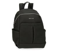 Pepe Jeans Gala Mochila Casual Negro 25,5x35x14 cms Piel sintética by Joumma Bags