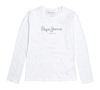 Pepe Jeans HANA GLITTER L/S T-Shirt para Niñas, Blanco (White 800), 10 años