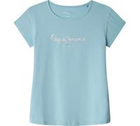 Pepe Jeans Hana Glitter N Camiseta, Azul (Azul pálido), 16 años para Niñas