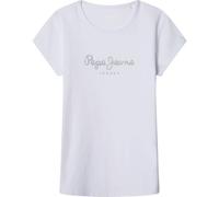 Pepe Jeans Hana Glitter N - Camiseta de Manga Corta (4 años), Color Blanco, Blanco, 4 años