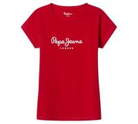 Pepe Jeans Hana Glitter N Camiseta, Rojo (Rojo Rey), 16 años para Niñas