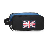 Pepe Jeans Henry Estuche Triple Negro 22x10x9 cm Poliéster 1,98L by Joumma Bags
