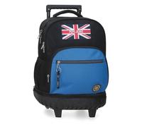 Pepe Jeans Henry Mochila Compact 2 Ruedas Negro 32x43x21 cm Poliéster 29L by Joumma Bags