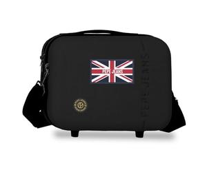 Pepe Jeans Henry Nececer Adaptable Negro 25x21x15 cm Rígido ABS 7,8L 0,8 kgs by Joumma Bags