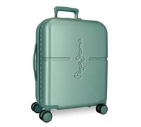 Pepe Jeans Highlight Maleta de Cabina Azul 40x55x20 cms Rígida ABS Cierre TSA Integrado 37L 2,76 kgs 4 Ruedas Dobles Equipaje Mano by Joumma Bags