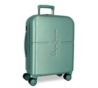 Pepe Jeans Highlight Maleta de Cabina Azul 40x55x20 cms Rígida ABS Cierre TSA Integrado 37L 2,96 kgs 4 Ruedas Dobles Equipaje Mano by Joumma Bags