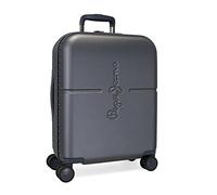 Pepe Jeans Highlight Maleta de cabina Azul 40x55x20 cms Rígida ABS Cierre TSA integrado 37L 3,22 kgs 4 Ruedas dobles Equipaje de Mano