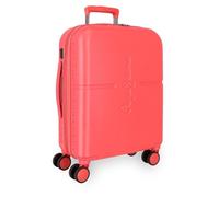 Pepe Jeans Highlight Maleta de Cabina Rojo 40x55x20 cms Rígida ABS Cierre TSA Integrado 37L 2,96 kgs 4 Ruedas Dobles Equipaje Mano by Joumma Bags