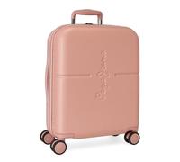 Pepe Jeans Highlight Maleta de cabina Rosa 40x55x20 cms Rígida ABS Cierre TSA integrado 37L 3,22 kgs 4 Ruedas dobles Equipaje de Mano