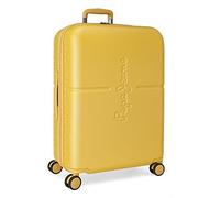 Pepe Jeans Highlight Maleta mediana Amarillo 48x70x28 cms Rígida ABS Cierre TSA integrado 79L 4,32 kgs 4 Ruedas dobles Extensible