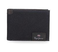 Pepe Jeans Hilltop Cartera horizontal con monedero Azul 11,5x8x1 cms Piel