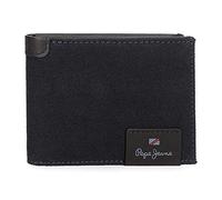 Pepe Jeans Hilltop Cartera horizontal con monedero Azul 11x8x1 cms Piel