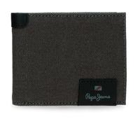 Pepe Jeans Hilltop Cartera Horizontal con Monedero Gris 11,5x8x1 cms Piel by Joumma Bags