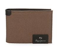Pepe Jeans Hilltop Cartera horizontal con monedero Marrón 11,5x8x1 cms Piel