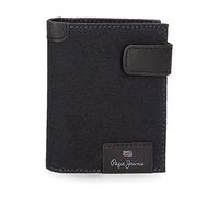 Pepe Jeans Hilltop Cartera vertical con cierre de clic Azul 8,5x10,5x1 cms Piel