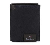 Pepe Jeans Hilltop Cartera vertical con monedero Azul 8,5x10,5x1 cms Piel