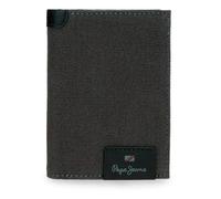 Pepe Jeans Hilltop Cartera Vertical con Monedero Gris 8,5x11,5x1 cms Piel by Joumma Bags