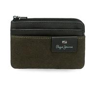 Pepe Jeans Hilltop Monedero Verde 11x7x1,5 cms Piel