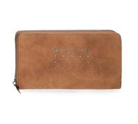 Pepe Jeans Holly Billetero con Tarjetero Marrón 19,5x10x2 cms Piel sintética