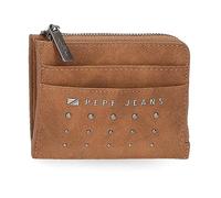 Pepe Jeans Holly Tarjetero Marrón 11,5x8x1,5 cms Piel sintética