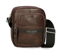 Pepe Jeans Horley Bandolera Pequeña Marrón 15x19,5x6 cms Poliéster