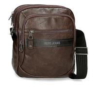 Pepe Jeans Horley Bandolera Portatablet Marrón 22x27x10 cms Poliéster