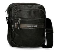 Pepe Jeans Horley Bandolera Portatablet Negro 22x27x10 cms Poliéster