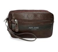 Pepe Jeans Horley Bolso de Mano Marrón 24,5x15x6 cms Poliéster