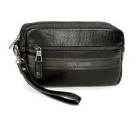 Pepe Jeans Horley Bolso de Mano Negro 24,5x15x6 cms Poliéster